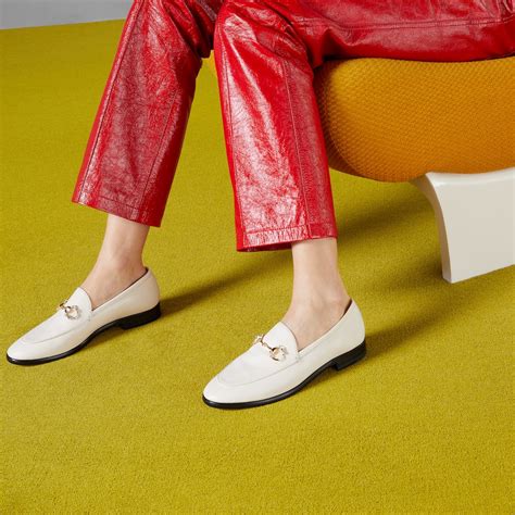 gucci white jordaan|Gucci jordaan loafer.